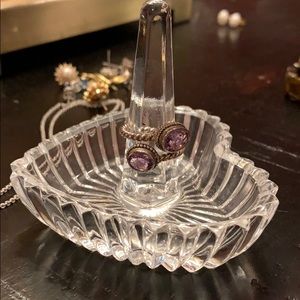 Simon G silver and amethyst ring